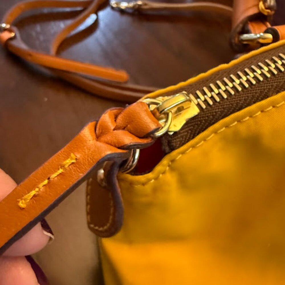 Dooney & Bourke Florentine Leather & Nylon satchel/crossbody bag - Picture 7 of 13